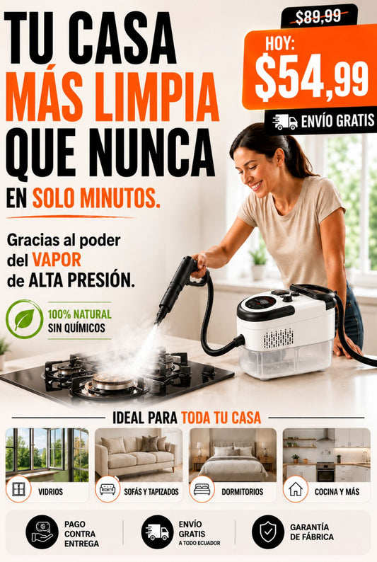VaporMax™ Pro | Limpiador a Vapor de Alta Presión