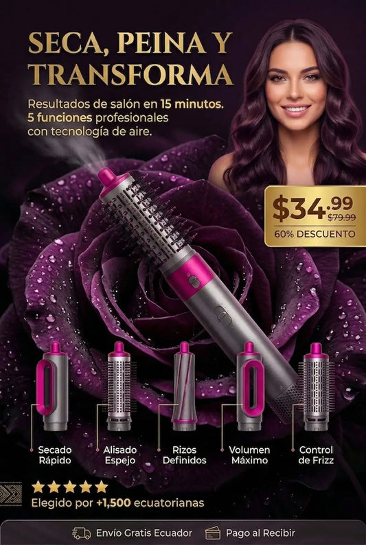 CEPILLO SECADOR  5 EN 1